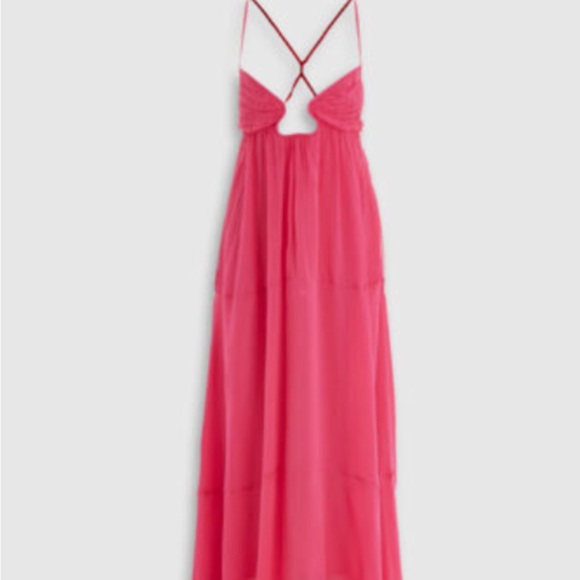 Zara Loose Fit Chiffon Maxi Dress - Picture 5 of 9